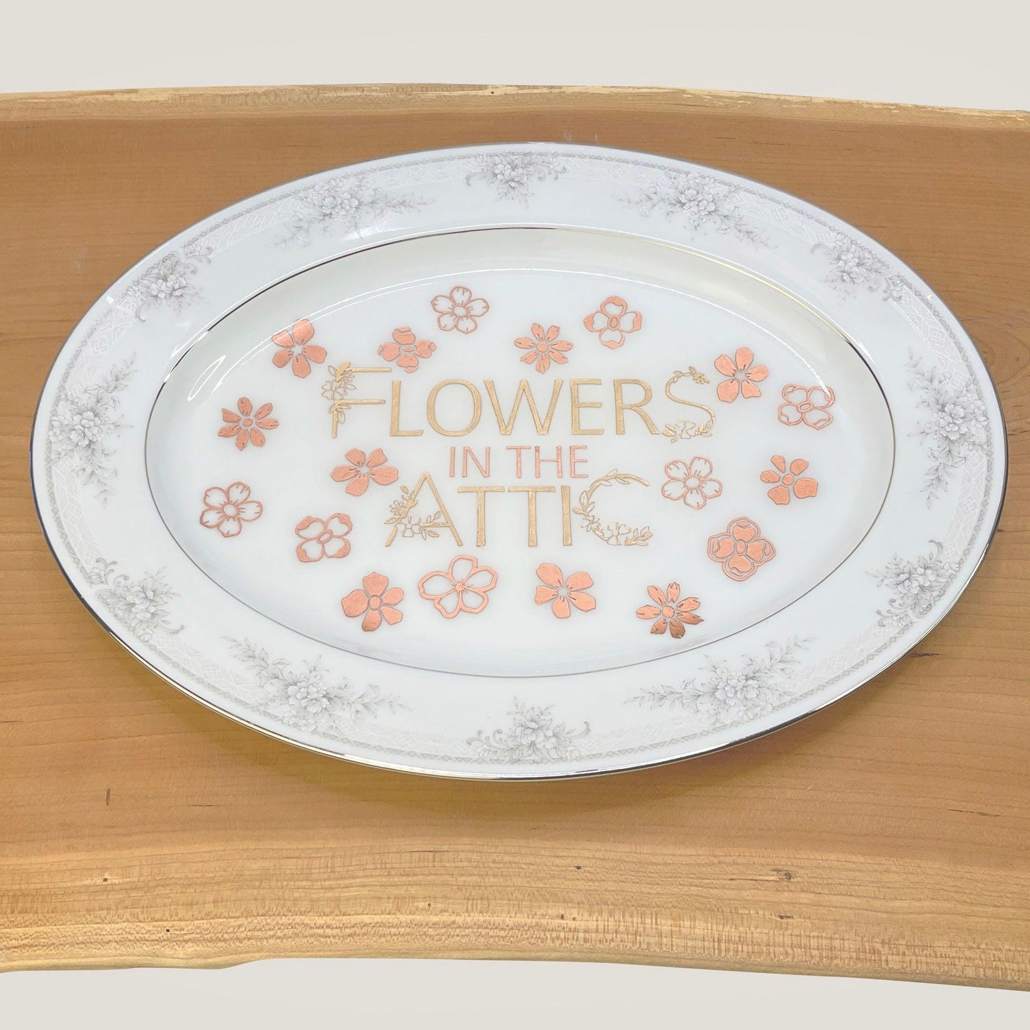 Flowers in the Attic Serving Platter - Offensively Domestic