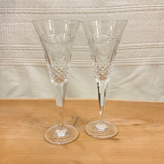 For Better or Worse Wedding Flutes - Offensively Domestic