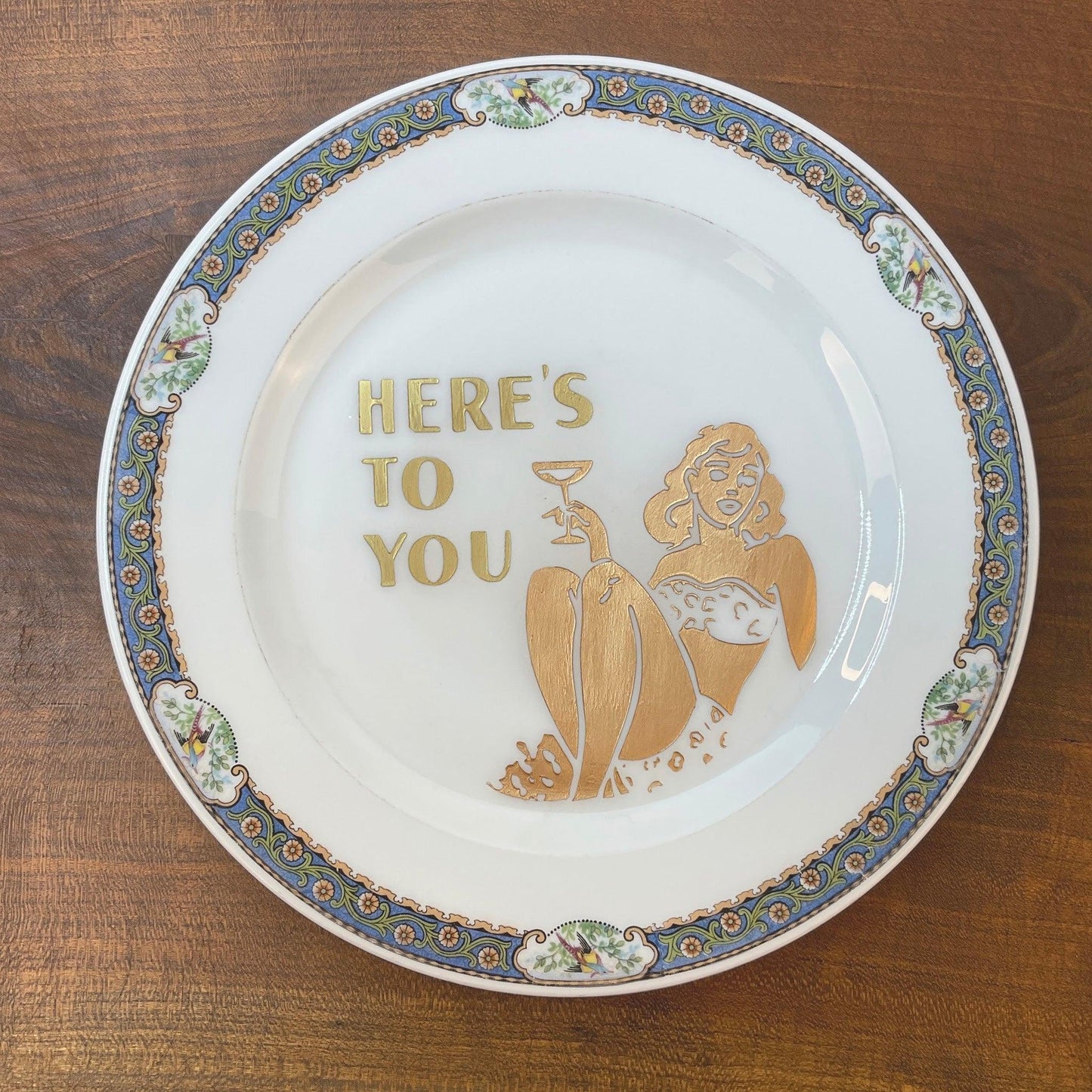 Here's to You Dinner Plate - Offensively Domestic