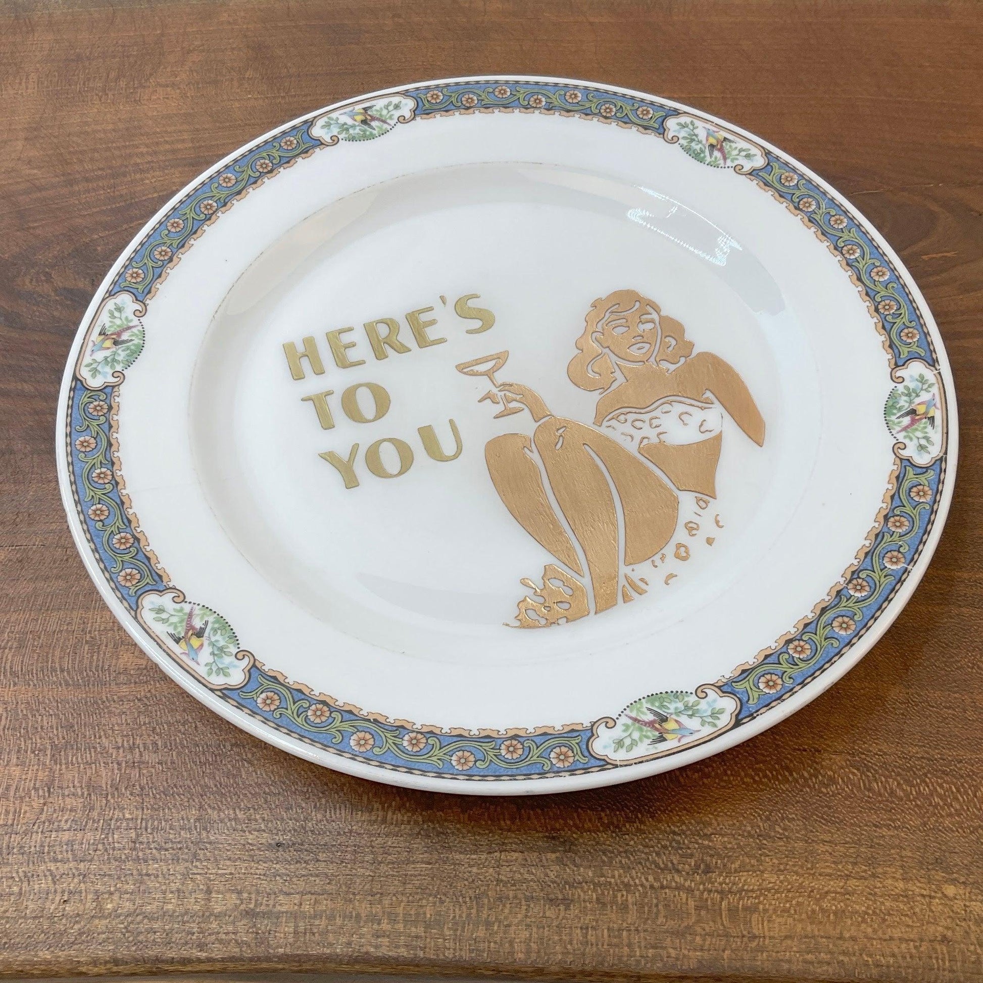 Here's to You Dinner Plate - Offensively Domestic