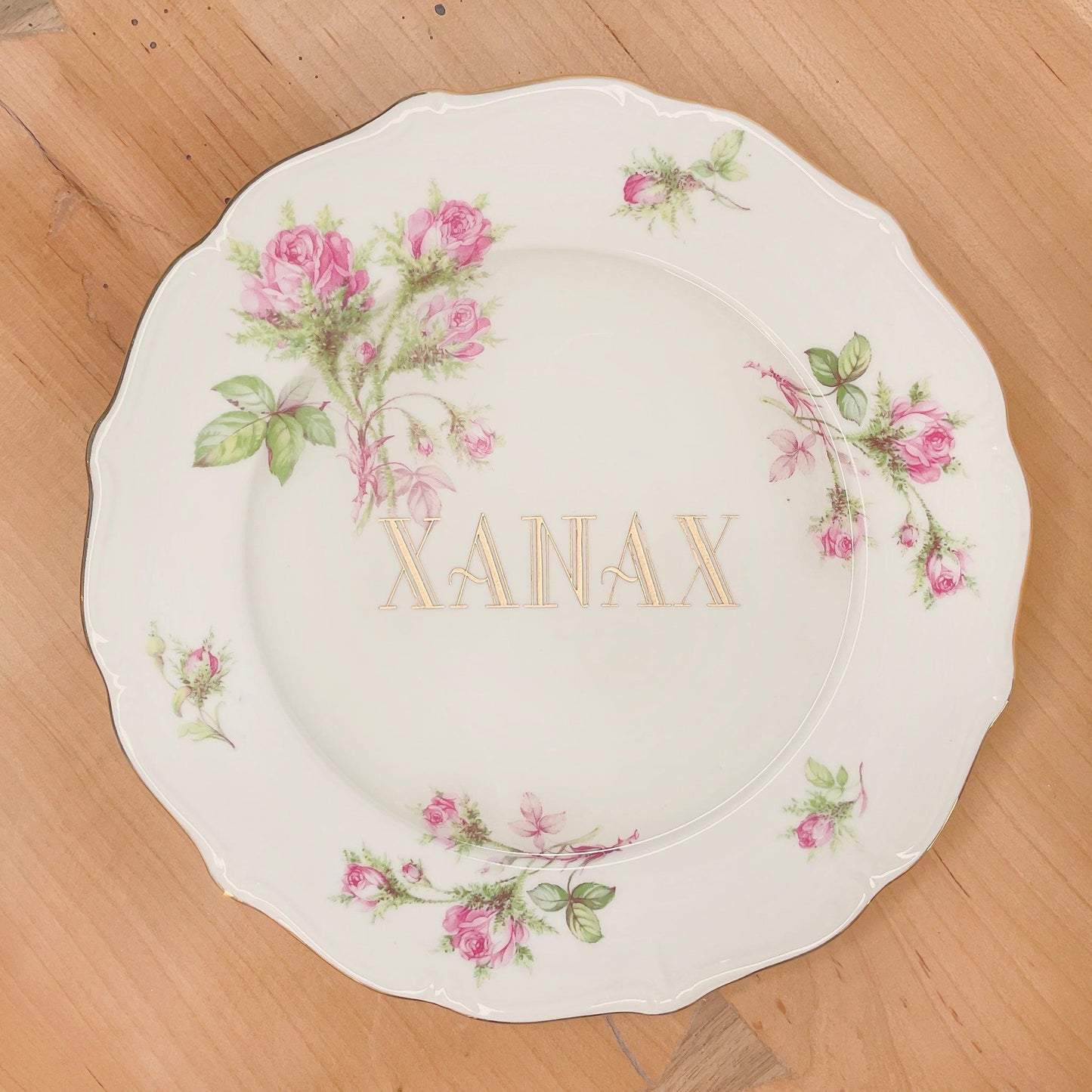 Xanax Dessert Plate - Offensively Domestic
