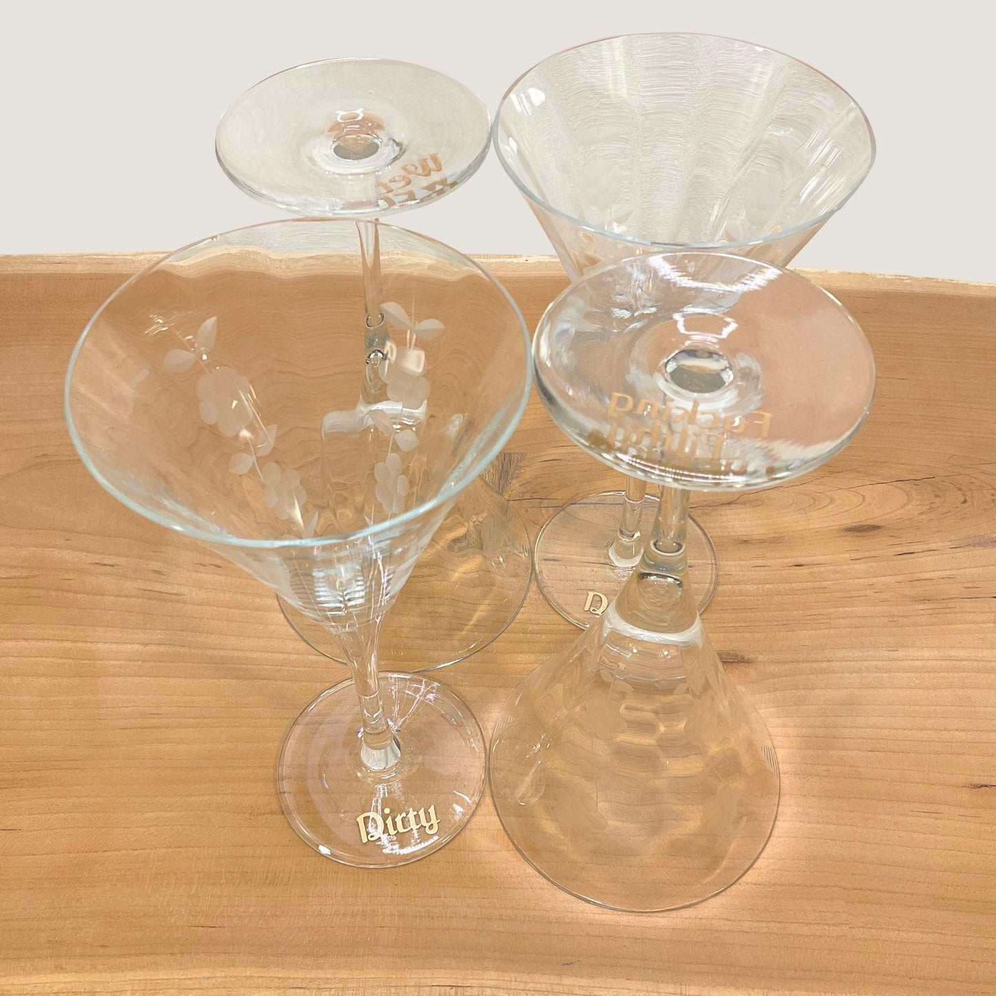 You Are What You Drink Martini Glasses - Offensively Domestic